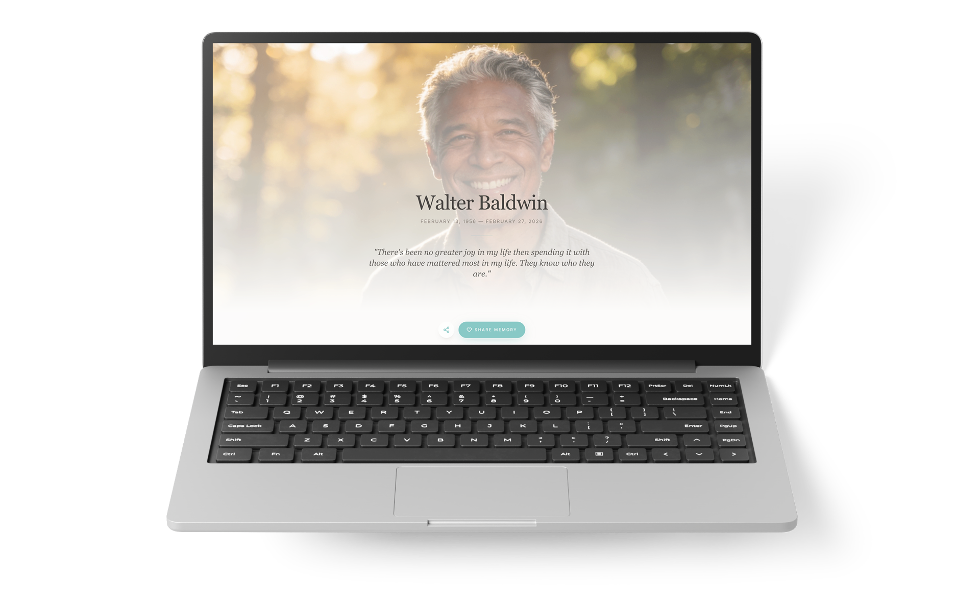 Computer Keyboard Funeral their.memorial – Digital Memorials, Lifetime Hosting